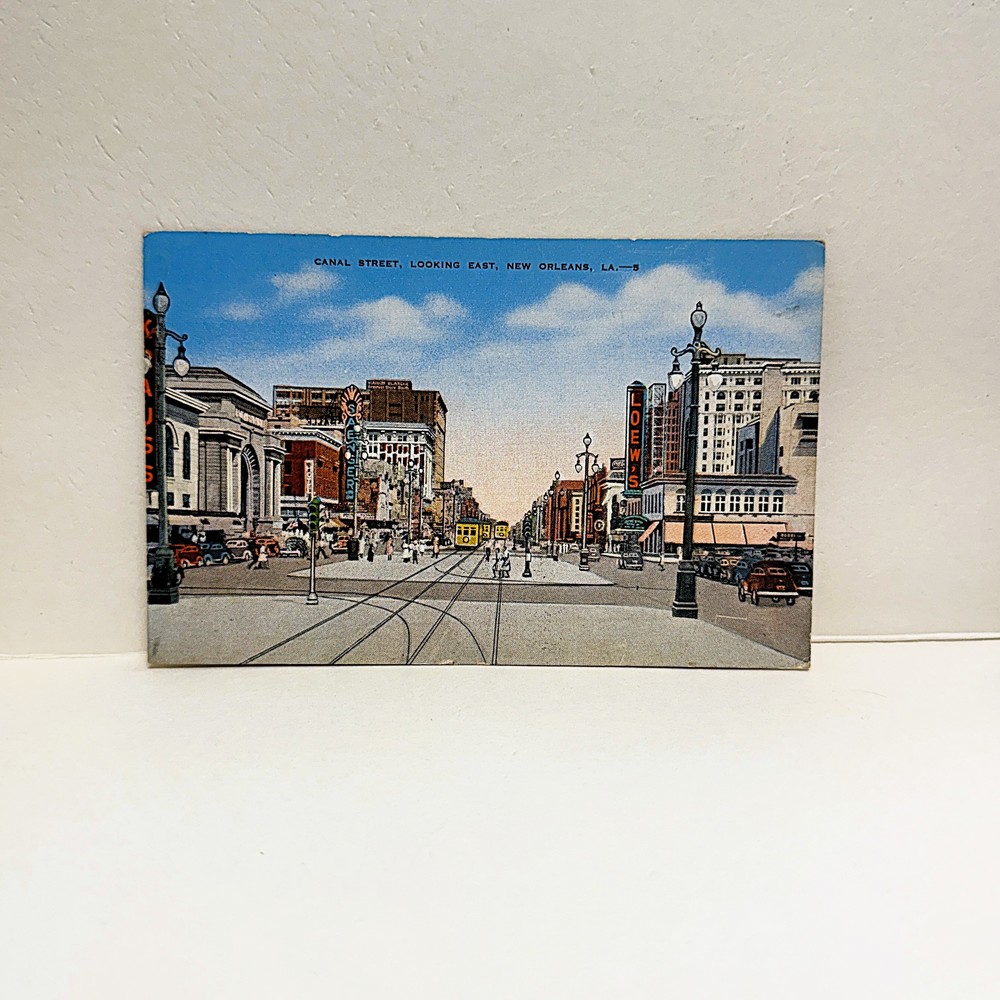 Genuine Vintage 1940s NOLA Memorabilia Postcard